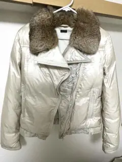 ラビットファー ダウンジャケット