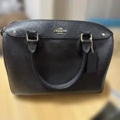 COACH ミニボストン　ショルダー　黒