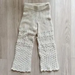 merruny pattern crochet pants M