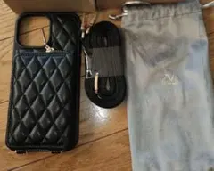 iPhone13Pro Maxケース6.7インチ　ショルダーストラップ付