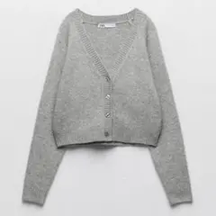 ZARA ザラ グレー カーディガン S