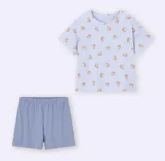 新品未開封★GU ルームウェア　ポメラニアン　パジャマ　ライトブルー　XLサイズ