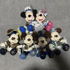 ディズニー ミッキー　ミニー　ぬいぐるみタグ付 20周年　タイムトゥシャイン