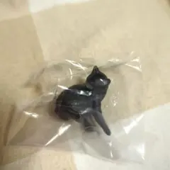 ☆新品未使用☆ 黒猫 フィギュア 猫の毛づくろい カプセルトイ ガチャ