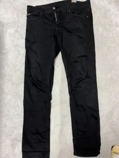 YANUK ブラックデニムパンツ スリムフィット 31