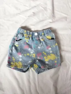 ディズニー　デニム　ハーフパンツ 90サイズ
