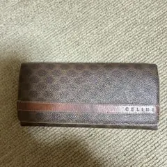 CELINE パリマカダム 二つ折り 長財布 デニム レザー ブルー系 - メルカリ