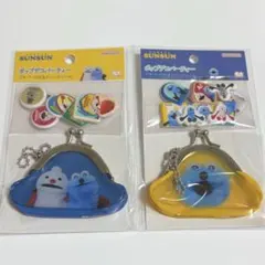 パペットスンスン　ポップデコパーティー　シール　スンスン　ノンノン　プチパース付