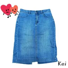 美品 UNIQLO ユニクロ ストレッチデニムスカート デニムタイトスカート