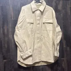 INGNI レザー風シャツジャケット ベージュ