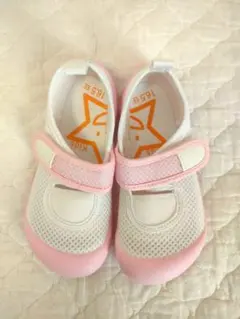 新品 上履き 16.5cm 2E ホワイト/ピンク