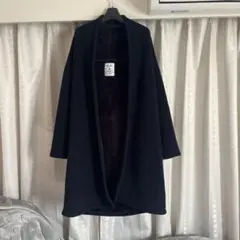 niko and... ネイビー ロングコート