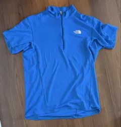 美品THE NORTH FACE ノースフェイス メッシュ ハーフジップシャツ