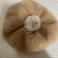 studio CLIP ブラウン ベレー帽 F