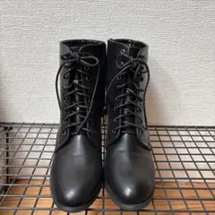 編み上げブーツ 袴ブーツ 23.5cm ブラック