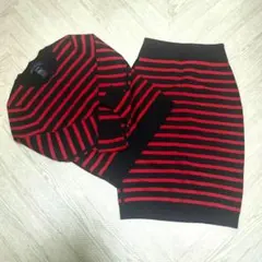 MARC BY MARC JACOBS ボーダー柄セットアップ XS 未使用