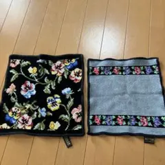 FEILER フェイラー ハンカチ タオル 花柄刺繍タオルハンカチ2枚セット