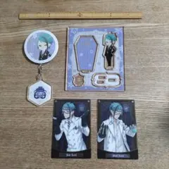 ツイステ ジェイド アクスタ 缶バ カード