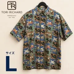 【希少】オールドTORI RICHARD パネル柄 アロハ Lのサムネイル