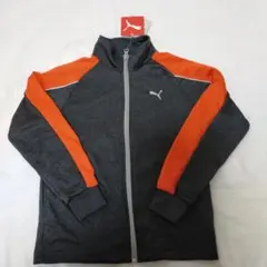 PUMA キッズジャージ 130サイズ グレー/オレンジ