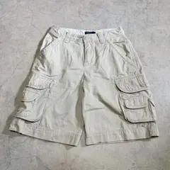 【140相当】ポロラルフローレン キッズ古着 カーゴ ハーフパンツ ベージュ
