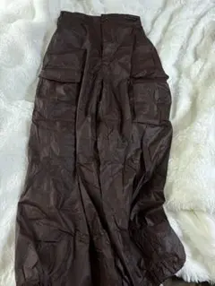 ダークブラウン カーゴパンツ 4ポケット