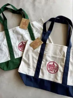 【新品タグ付き】TRADER JOE'S キャンバストートバッグ ネイビー1つ★