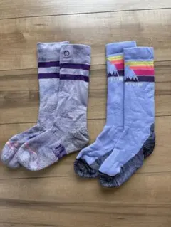 バートン＆スタンス スノーボード ソックス 2足セット 21〜23cm相当