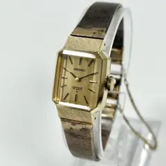 SEIKO Special 手巻き オクタゴン ゴールド レディース 時計 稼働
