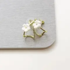 294 ピアス レディース ゴールド フラワー お花 可愛い ビジュー