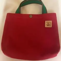 村本テント　帆布　トート　ミニバッグ　赤