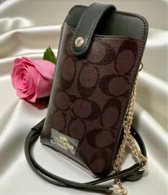 【新品】COACH スマホショルダーバッグ