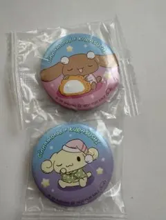 シナモロール　缶バッジ　くら寿司　サンリオ