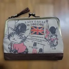 わちふぃーるど　 二つ折り財布 ロンドン　がま口　ベイビーダヤン
