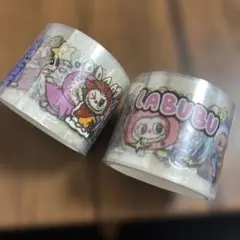 LABUBU キャラクターロールシール2個セット