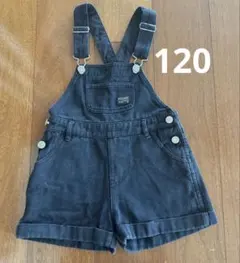 BYLOVEIT オーバーオール 120 黒　ショートパンツ