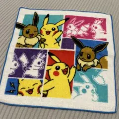 【美品】ポケモンセンター ピカチュウイーブイ ハンカチ
