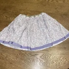 組曲　フレア花柄スカート　ウエストゴム　100