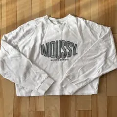 MOUSSY PATCHED OVAL LOGO プルオーバー スウェット