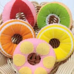 フェルト フルーツ ドーナツ おままごと ままごと ハンドメイド