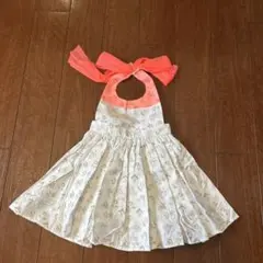 MARL MABL 花柄フレアエプロン　80〜90cm