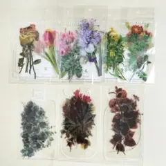 フラワー＆ボタニカル PETステッカー 9種（69枚）セット