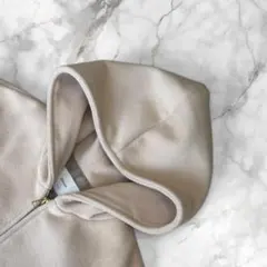 フーデッド ロングコート ベージュ 美シルエット 上品 トラッド