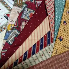 カントリー柄生地　カットクロス11枚