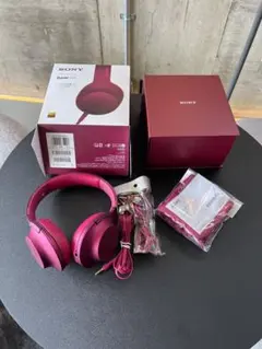 【美品・付属品完備】SONY h.ear on MDR-100A ボルドーピンク