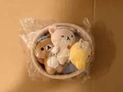 正規品 りらっくまの湯 りらっくま茶房 ぶらさげぬいぐるみ 団子 饅頭