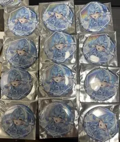ホロライブ　狭山スキー場　コラボ　缶バッジ　雪花ラミィ等身ver. 12個セット