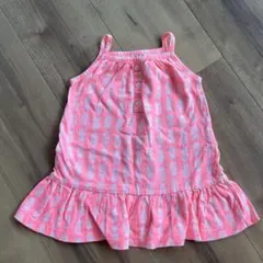 Carter's カーターズ　パイナップル柄　ノースリーブワンピース 9ヶ月