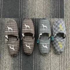 スリッパ　刺繍付　4足セット