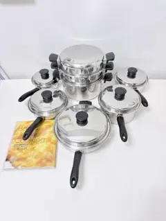 アムウェイ　小ソースパン、大ソースパン、中フライパン、大フライパンのみ